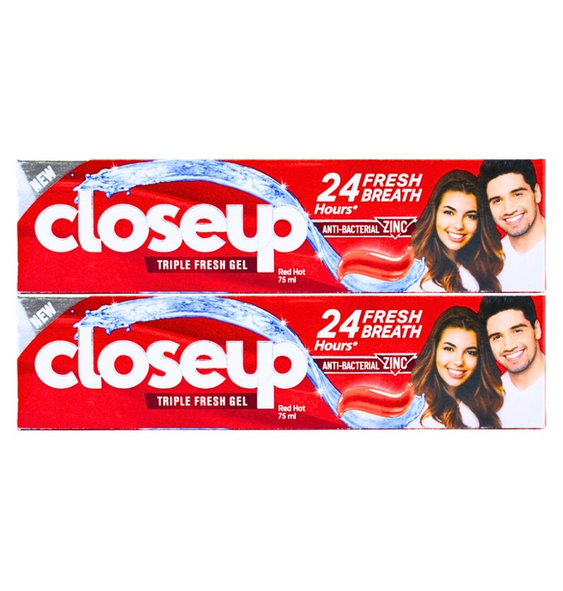 Closeup Toothpaste Red Hot 75ml X Pack of 2Pcs - Image 1